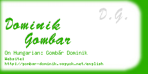 dominik gombar business card