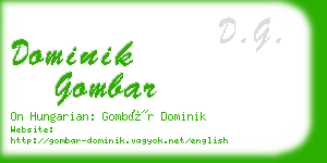 dominik gombar business card